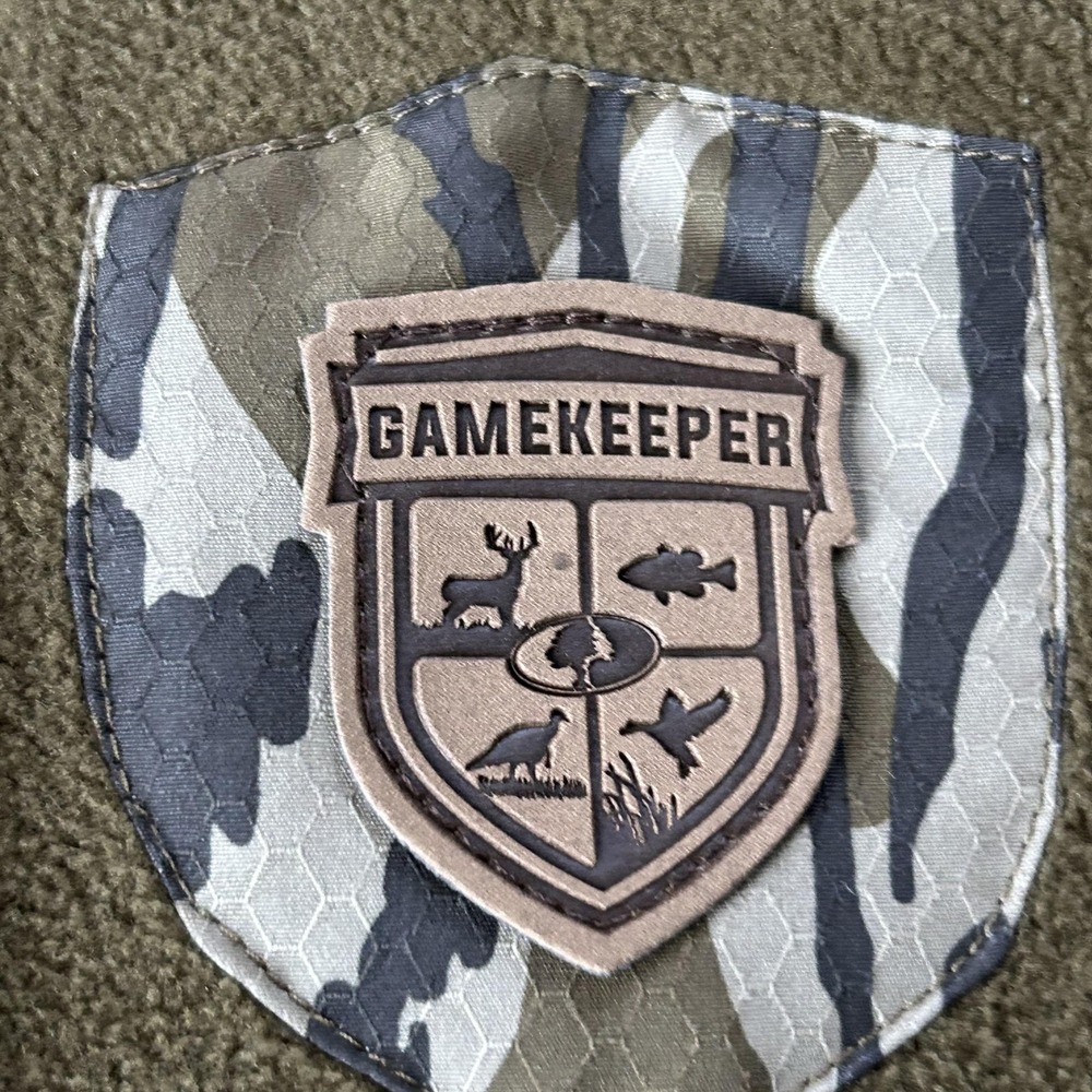 Gamekeeper By Gamehide Jacket Mens Medium Green Fleece Camo Hunting Insulated - Picture 4 of 14